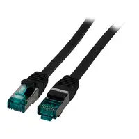 EFB Elektronik MK6001.0,5B cable de red Negro 0,5 m Cat6a S/FTP (S-STP)