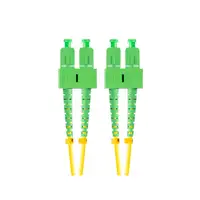 Lanberg FO-SASA-SD11-0020-YE Cable de fibra óptica e InfiniBand 2 m SC Verde, Amar