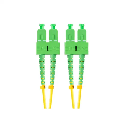 Lanberg FO-SASA-SD11-0020-YE Cable de fibra óptica e InfiniBand 2 m SC Verde, Amar