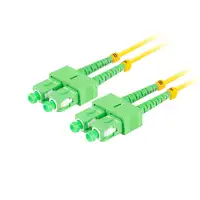 Lanberg FO-SASA-SD11-0020-YE Cable de fibra óptica e InfiniBand 2 m SC Verde, Amar