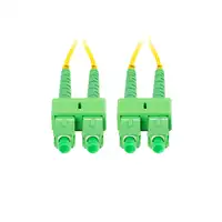 Lanberg FO-SASA-SD11-0020-YE Cable de fibra óptica e InfiniBand 2 m SC Verde, Amar