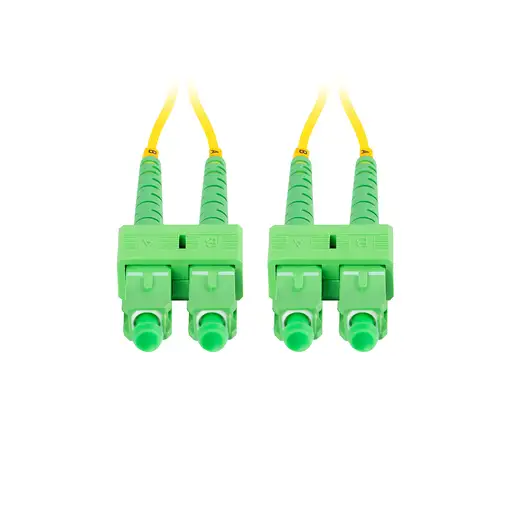 Lanberg FO-SASA-SD11-0020-YE Cable de fibra óptica e InfiniBand 2 m SC Verde, Amar