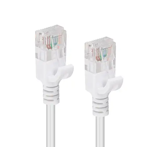 Microconnect V-UTP6A05W-SLIM cable de red Blanco 5 m Cat6a U/UTP (UTP)