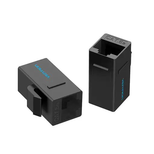Vention Adaptador Conector RJ45 VDD-B07-B Cat5e UTP/ RJ45 Hembra - RJ45 Hembra/ Ne