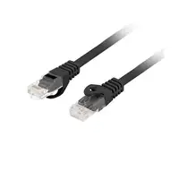 Lanberg PCU6-10CU-0200-BK cable de red Negro 2 m Cat6 U/UTP (UTP)