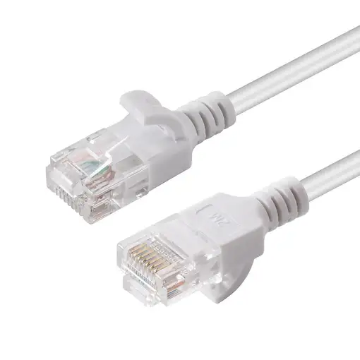 Microconnect V-UTP6A005W-SLIM cable de red Blanco 0,5 m Cat6a U/UTP (UTP)