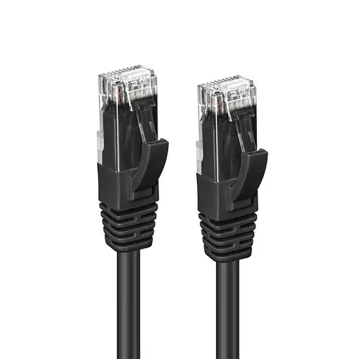 Microconnect MC-UTP6A01S cable de red Negro 1 m Cat6a U/UTP (UTP)