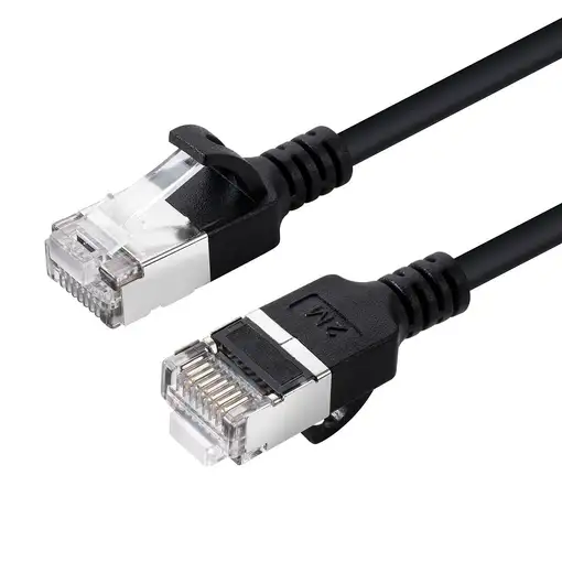 Microconnect V-FTP6A0025S-SLIM cable de red Negro 0,25 m Cat6a U/FTP (STP)