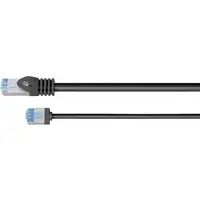 Goobay 74319 cable de red Negro 2 m Cat6a U/FTP (STP)