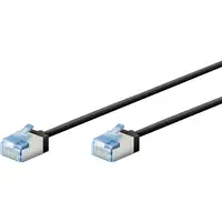 Goobay 74319 cable de red Negro 2 m Cat6a U/FTP (STP)