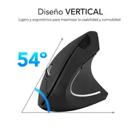 Ratón Glide Vertical Ergo Dual Mouse Batería Negro