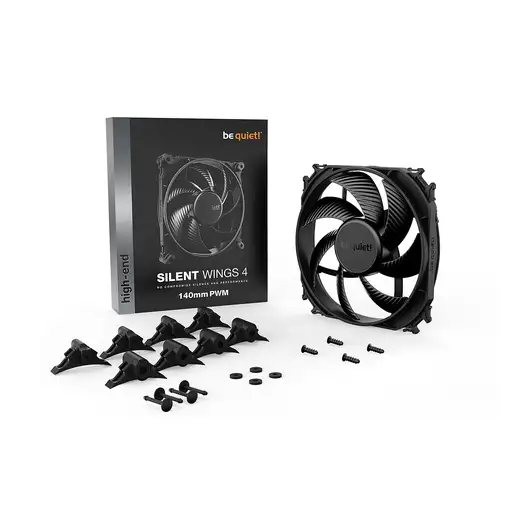 be quiet! SILENT WINGS 4 | 140mm PWM Carcasa del ordenador Ventilador 14 cm Negro