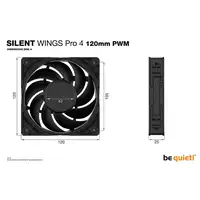 be quiet! SILENT WINGS PRO 4 | 120mm PWM Carcasa del ordenador Ventilador 12 cm Ne