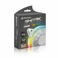 Sharkoon Shark Blades PWM Carcasa del ordenador Ventilador 12 cm Blanco 1 pieza(s)