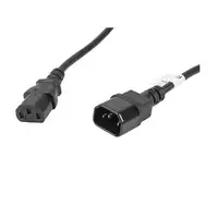 Lanberg CA-C13E-11CC-0050-BK cable de transmisión Negro 5 m C13 acoplador C14 acop
