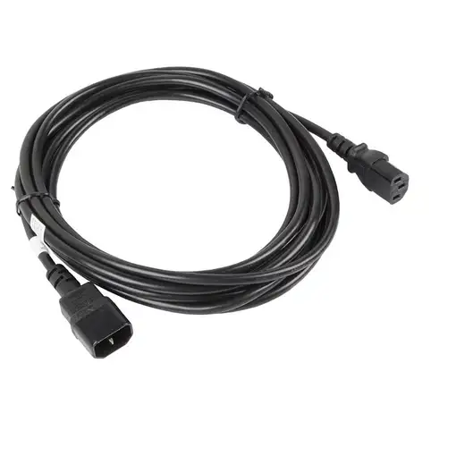 Lanberg CA-C13E-11CC-0050-BK cable de transmisión Negro 5 m C13 acoplador C14 acop