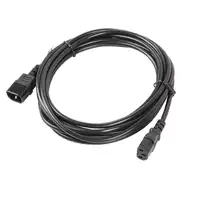 Lanberg CA-C13E-11CC-0050-BK cable de transmisión Negro 5 m C13 acoplador C14 acop