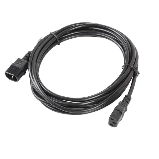 Lanberg CA-C13E-11CC-0050-BK cable de transmisión Negro 5 m C13 acoplador C14 acop