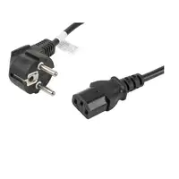 Lanberg CA-C13C-11CC-0018-BK cable de transmisión Negro 1,8 m C13 acoplador CEE7/7