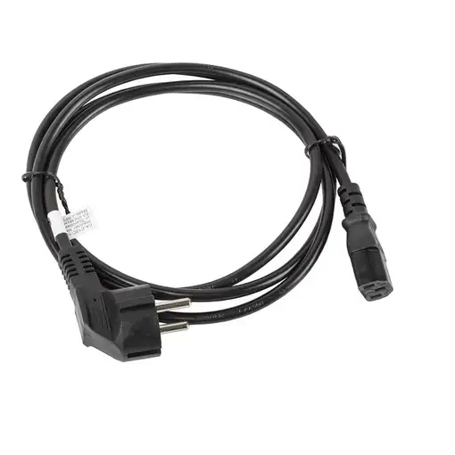 Lanberg CA-C13C-11CC-0018-BK cable de transmisión Negro 1,8 m C13 acoplador CEE7/7