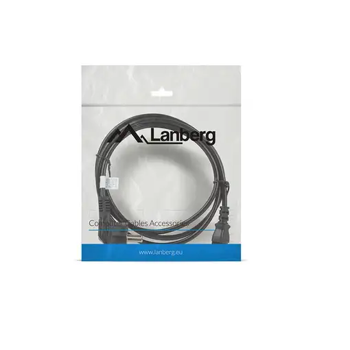 Lanberg CA-C13C-11CC-0018-BK cable de transmisión Negro 1,8 m C13 acoplador CEE7/7