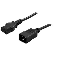 PowerWalker 91010041 cable de transmisión Negro 1,8 m C13 acoplador C20 acoplador