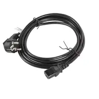Lanberg CA-C13C-11CC-0050-BK cable de transmisión Negro 5 m C13 acoplador CEE7/7