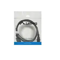 Lanberg CA-C13E-10CC-0018-BK cable de transmisión Negro 1,8 m C13 acoplador C14 ac