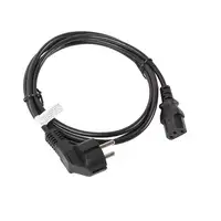 Lanberg CA-C13C-10CC-0018-BK cable de transmisión Negro 1,8 m C13 acoplador CEE7/7