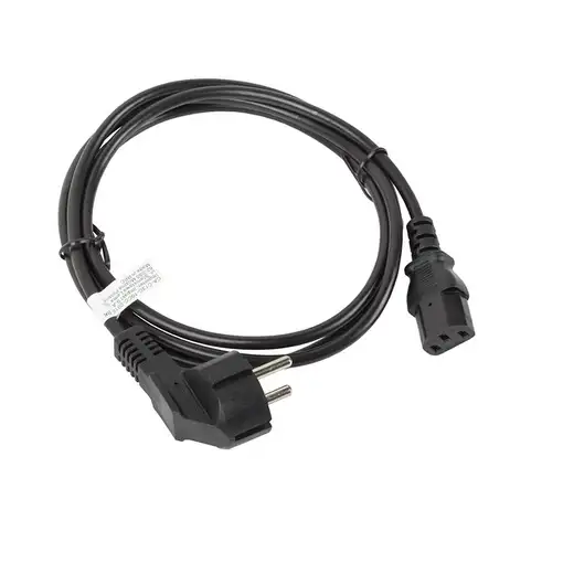 Lanberg CA-C13C-10CC-0018-BK cable de transmisión Negro 1,8 m C13 acoplador CEE7/7