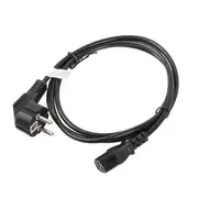 Lanberg CA-C13C-10CC-0018-BK cable de transmisión Negro 1,8 m C13 acoplador CEE7/7