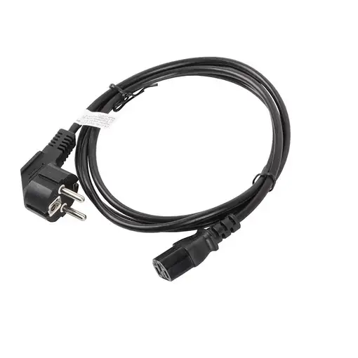 Lanberg CA-C13C-10CC-0018-BK cable de transmisión Negro 1,8 m C13 acoplador CEE7/7