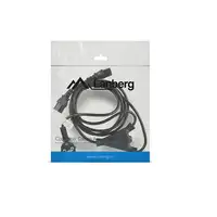 Lanberg CA-C13C-13CC-0018-BK cable de transmisión Negro 2 m C13 acoplador CEE7/7