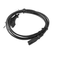 Lanberg CA-C7CA-11CC-0018-BK cable de transmisión Negro 1,8 m C7 acoplador CEE7/16
