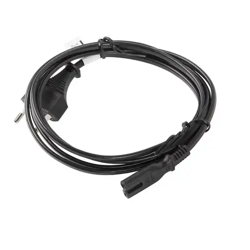 Lanberg CA-C7CA-11CC-0018-BK cable de transmisión Negro 1,8 m C7 acoplador CEE7/16