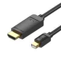 Vention Cable Conversor HAHBH/ Mini Displayport Macho - HDMI Macho/ 2m/ Negro