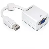 DeLOCK 61766 adaptador de cable de vídeo 0,125 m VGA (D-Sub) DisplayPort Blanco