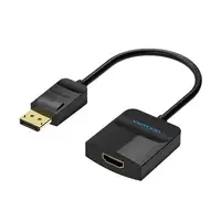 Vention Cable Conversor HBGBB/ Displayport Macho - HDMI Hembra/ 15cm/ Negro