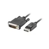 Lanberg CA-DPDV-10CU-0030-BK adaptador de cable de vídeo 3 m DisplayPort DVI-D Neg