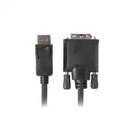 Lanberg CA-DPDV-10CU-0030-BK adaptador de cable de vídeo 3 m DisplayPort DVI-D Neg