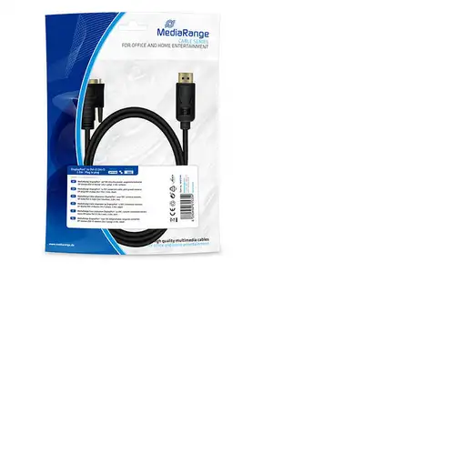 MediaRange MRCS199 adaptador de cable de vídeo 2 m DisplayPort DVI Negro