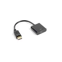 Lanberg AD-0009-BK adaptador de cable de vídeo 0,1 m DisplayPort HDMI tipo A (Está