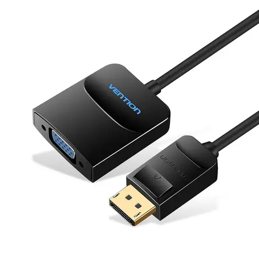 Vention Cable Conversor HBFBB/ Displayport Macho - VGA Hembra/ 15cm/ Negro