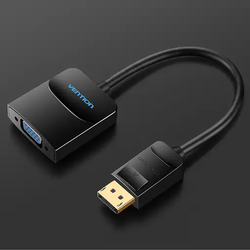 Vention Cable Conversor HBFBB/ Displayport Macho - VGA Hembra/ 15cm/ Negro