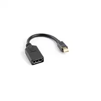 Lanberg AD-0003-BK cable DisplayPort 0,12 m Mini DisplayPort Negro