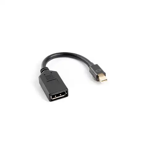 Lanberg AD-0003-BK cable DisplayPort 0,12 m Mini DisplayPort Negro