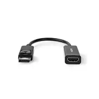 Nedis CCGT37150BK02 adaptador de cable de vídeo 0,2 m HDMI tipo A (Estándar) Displ