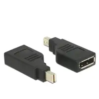 DeLOCK 65626 cambiador de género para cable Mini DisplayPort DisplayPort Negro