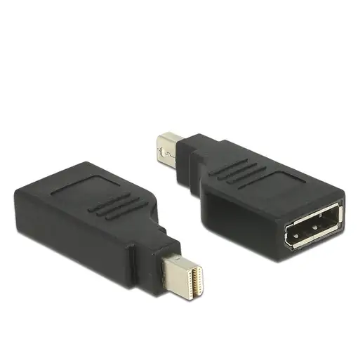 DeLOCK 65626 cambiador de género para cable Mini DisplayPort DisplayPort Negro