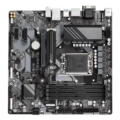 GIGABYTE B760M DS3H Placa Base - Compatible con procesadores Intel Core de 14ª gen